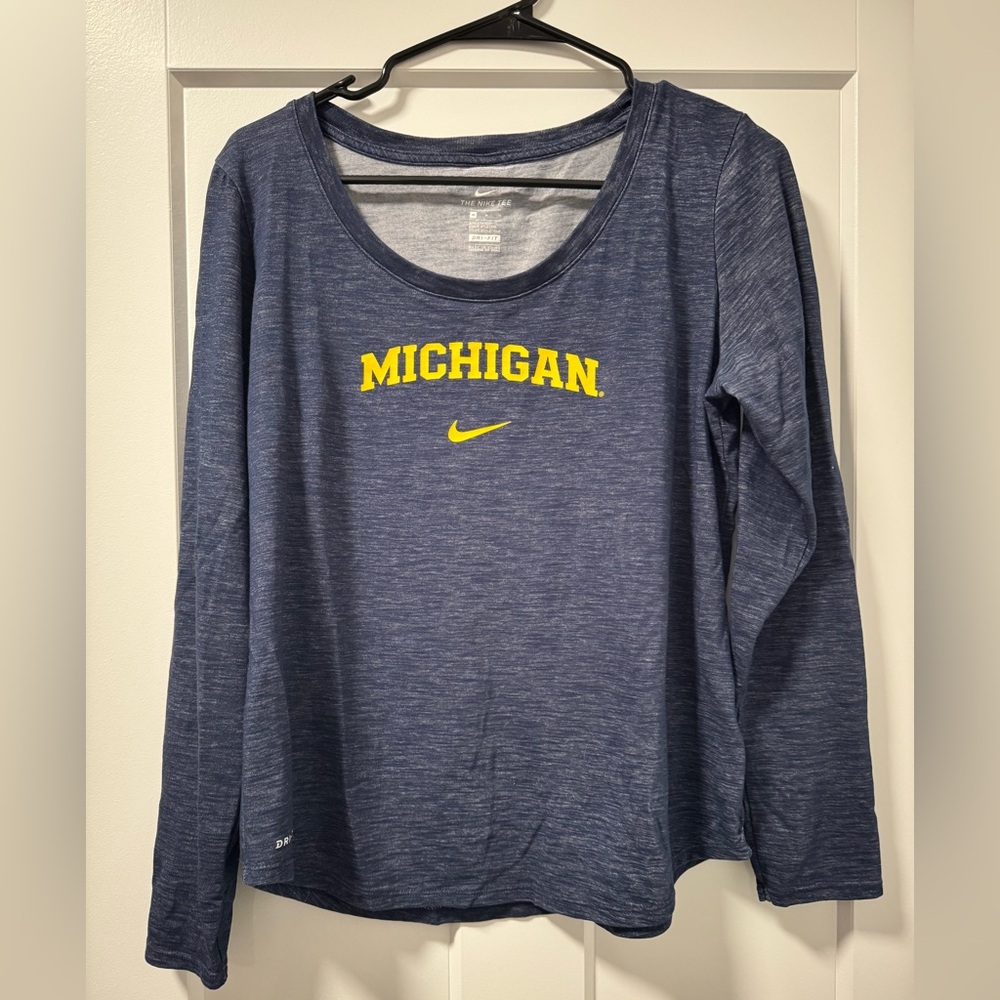 Nike dri fit women’s Michigan long sleeve